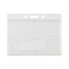 Advantus Frosted Rigid Badge Holder, 3 3/8 x 2 1/8, Clear, Horizontal, PK25 76075